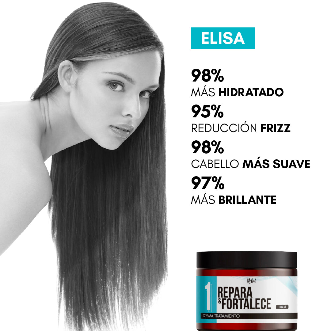 Crema Capilar Repara y Fortalece - (Paso 1) - Rebel
