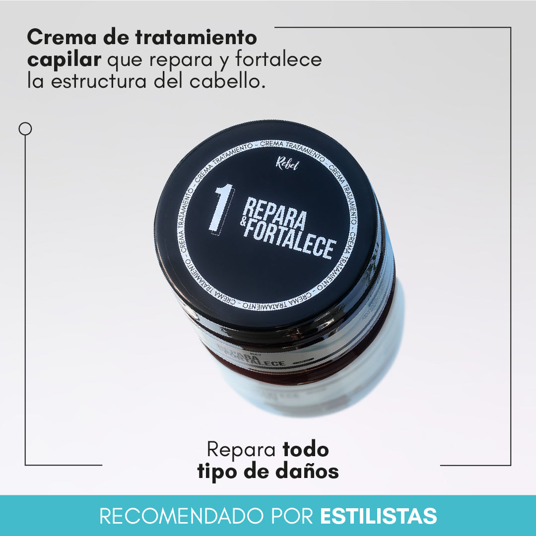 Crema Capilar Repara y Fortalece - (Paso 1) - Rebel