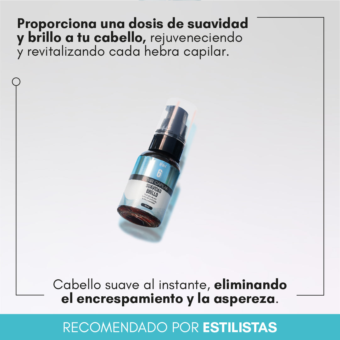 Elixir Capilar: Suavidad y Brillo (Paso 6) - Rebel