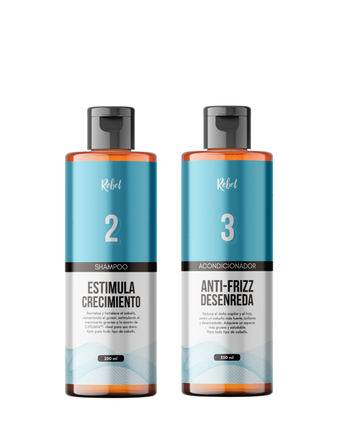 Shampoo y Acondicionador - Rebel