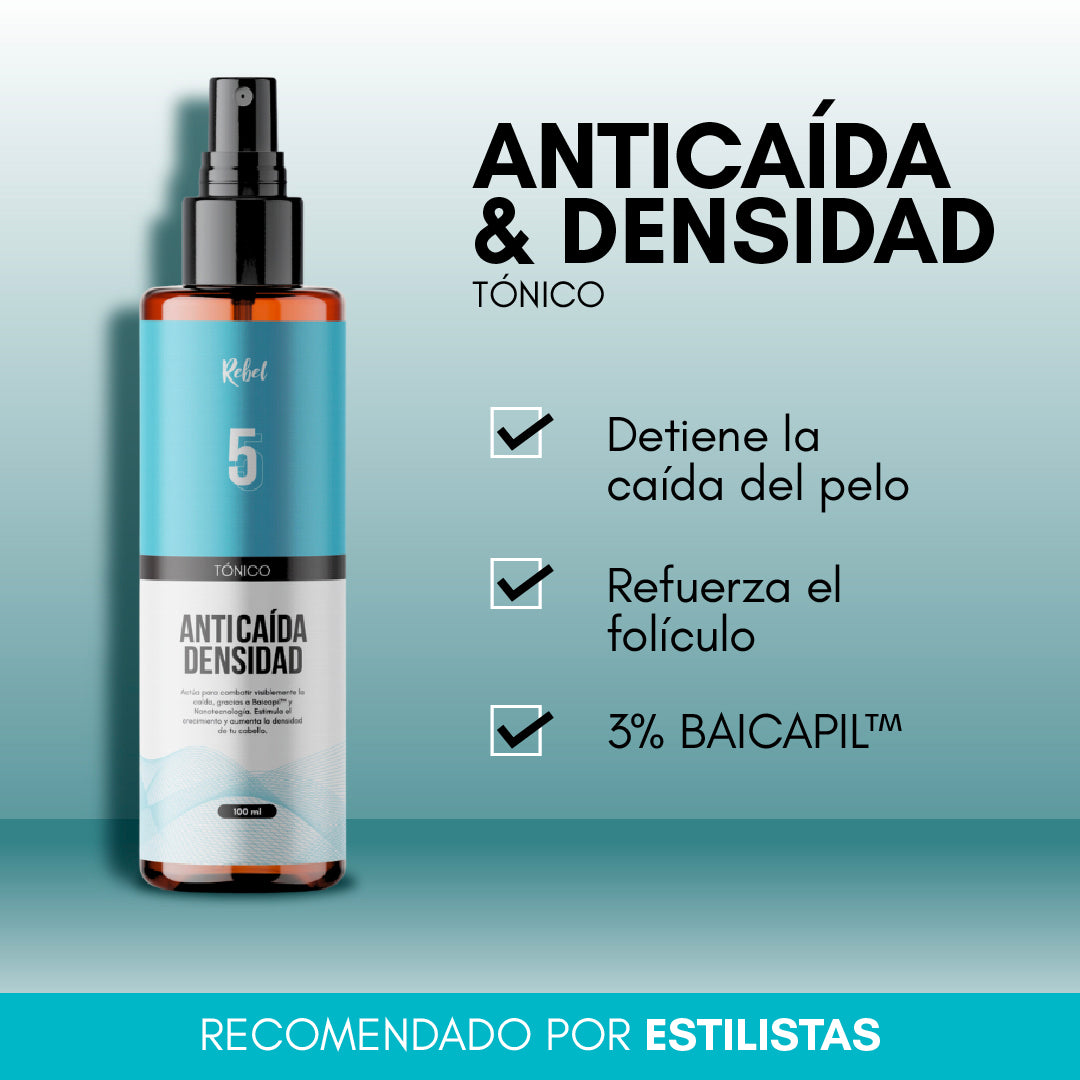 Tónico Anticaída y Densidad (Paso 5) - Rebel