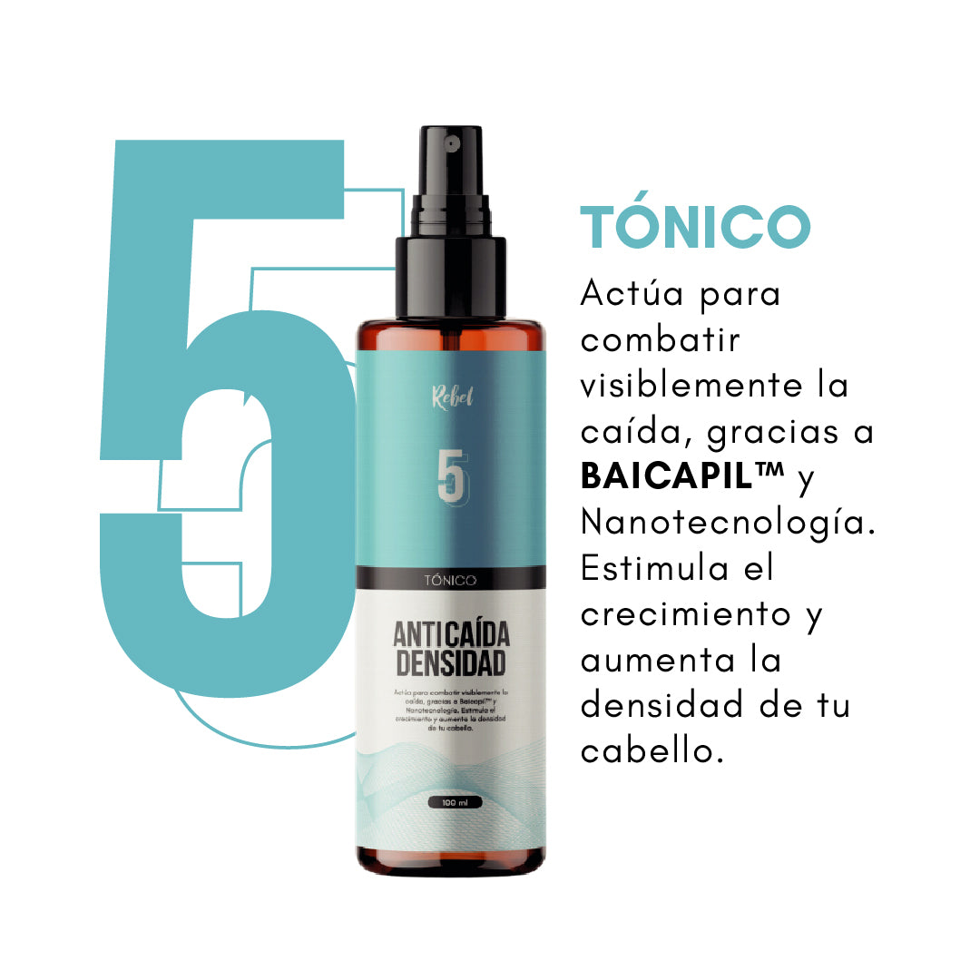 Tónico Anticaída y Densidad (Paso 5) - Rebel